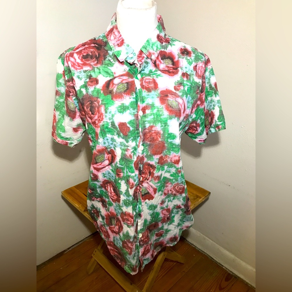 Urban Outfitters Insight Mens Floral Button Down Shirt
